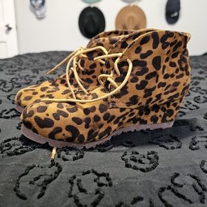 Cheetah booties